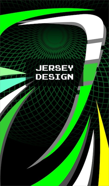 Een omslag voor jersey-ontwerp van de auteur