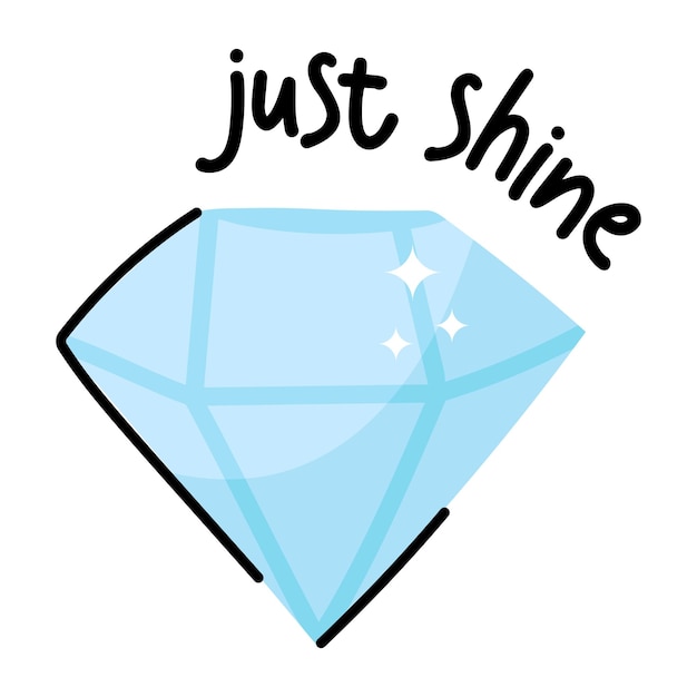 Een opvallende sticker van just shine