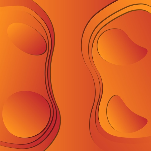 Een oranje achtergrond met een patroon van cirkels