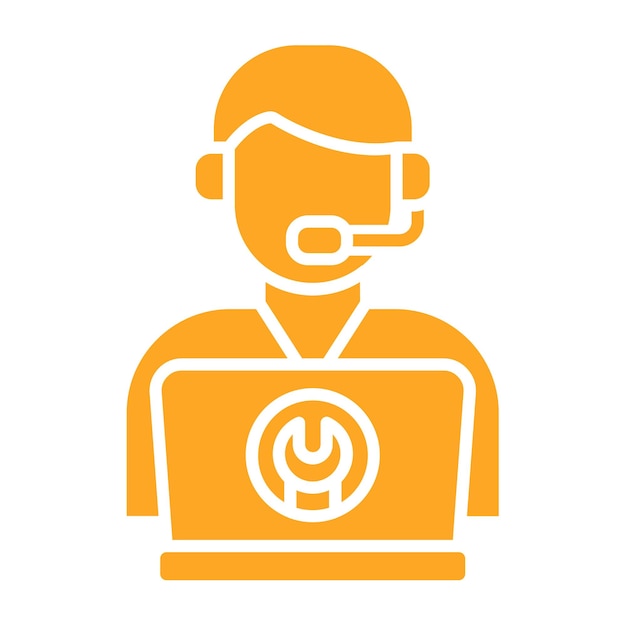 een oranje logo met een man in een helm en een helm met het logo voor een powerpoint