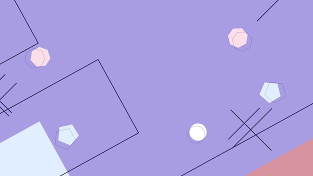 een paarse achtergrond met een wit vierkant en een blauw vierkant in het midden