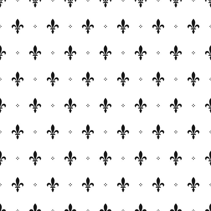 Vector een patroon van zwarte en witte metalen elementen met een zwarte achtergrond