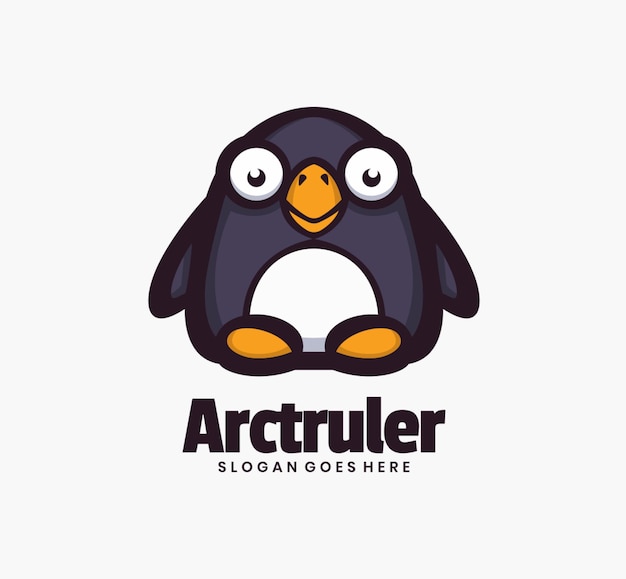 Een pinguïnlogo met de tekst arccrur erop