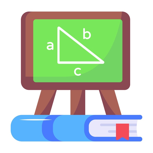 Een plat pictogramontwerp van notebook