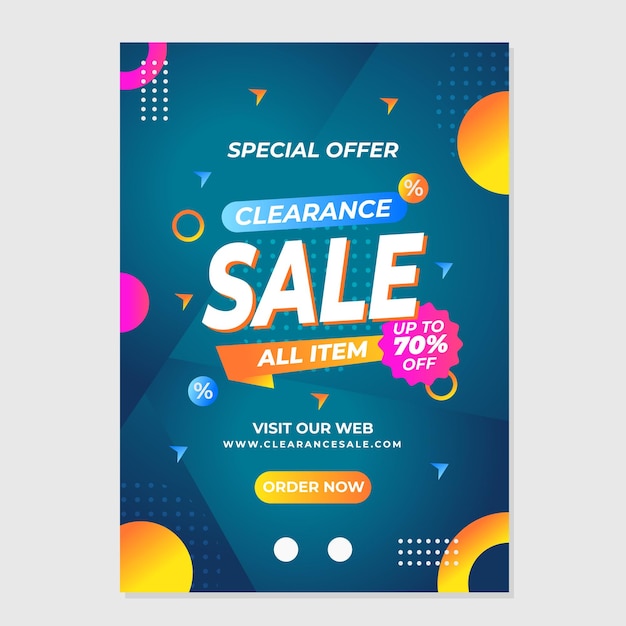 een poster te koop met een gratis verkoop erop