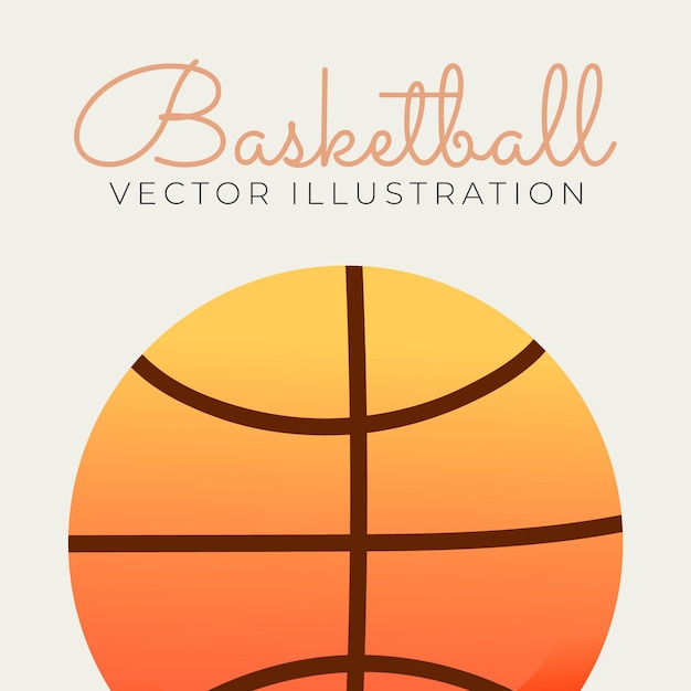 Een poster van een basketbalconcept voor een sportwedstrijd