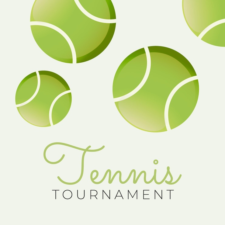 Vector een poster van een tennisconcept voor een sportwedstrijd