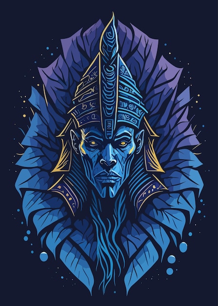 Vector een poster voor een film genaamd de blauwe koning.