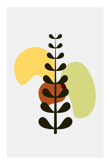 Vector een poster voor een plant genaamd 