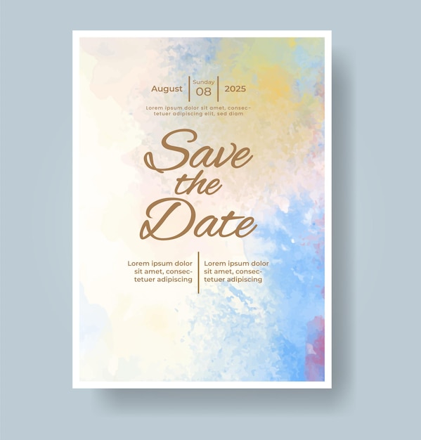 een poster voor save the date