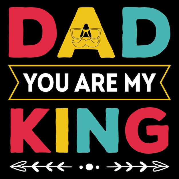 Een poster waarop staat papa, jij bent mijn koning