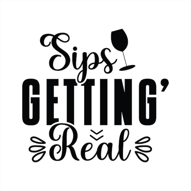 Een poster waarop staat "sips getting real".