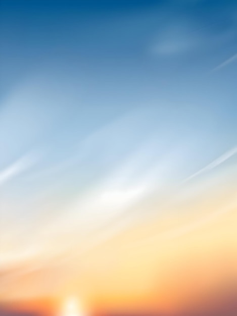 Een prachtige zonsondergang aan de horizon