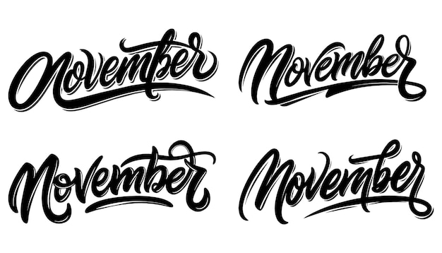 een reeks afbeeldingen van de november november