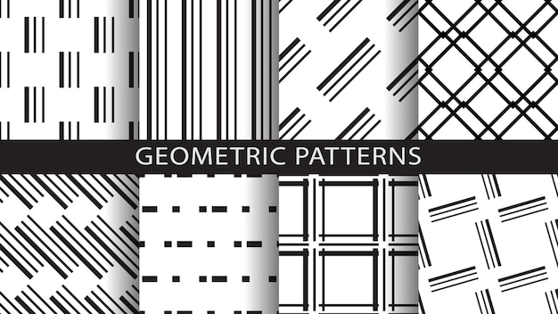 Een reeks geometrische patronen
