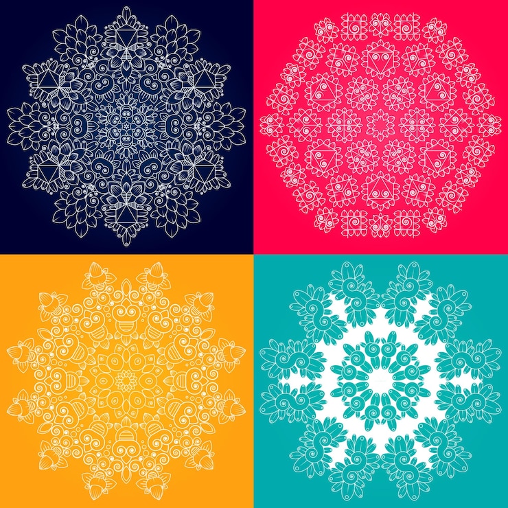 Een reeks nieuwe mandala's