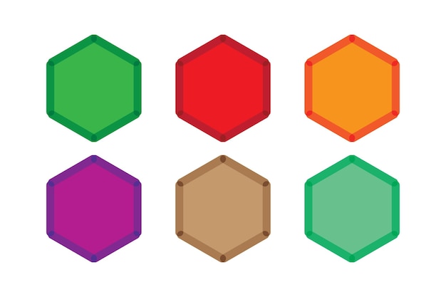 een reeks van verschillende gekleurde vierkanten met verschillende kleuren