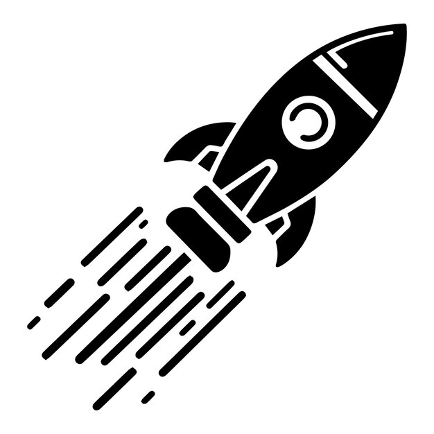 Een Rocket Vector Art Illustration EPS-bestand