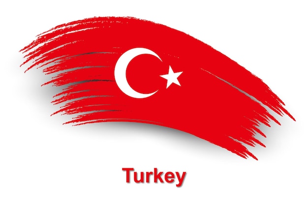 Een rode vlag van Turkije met een ster erop.