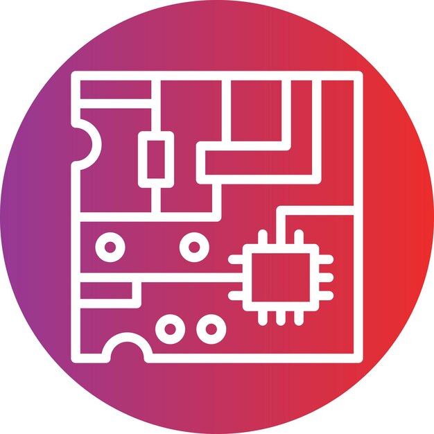 een rood en paars logo met een rode en witte cirkel met een roode en paarse cirkel