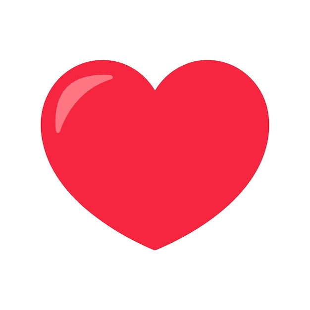 Een rood hart, een symbool van liefde en genegenheid