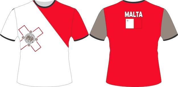 Een rood-wit overhemd met de tekst 'mamba' erop