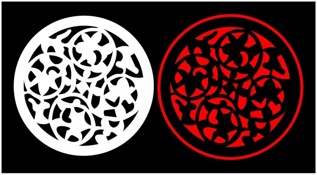 Een rood-wit patroon met het woord ombre erop.