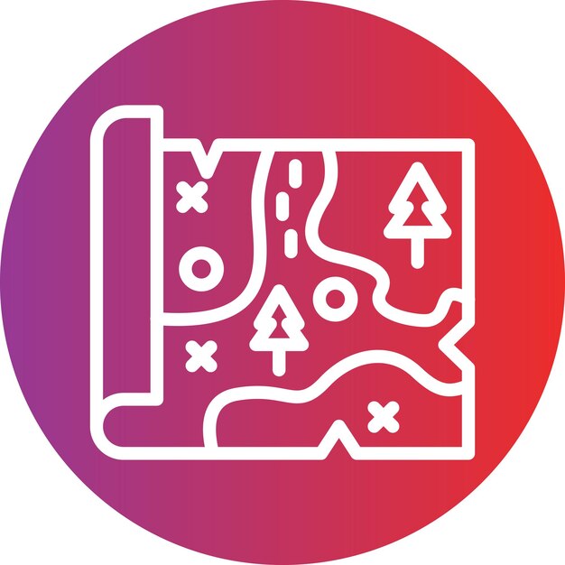 Een roze en paarse cirkel met een roze en rood ontwerp met de letter p erop