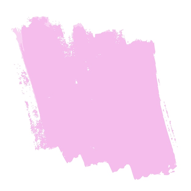 Een roze verfvlek zonder achtergrond Vector penseelstreek