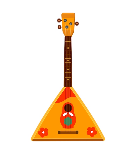 Een Russische balalaika een traditioneel snaarinstrument