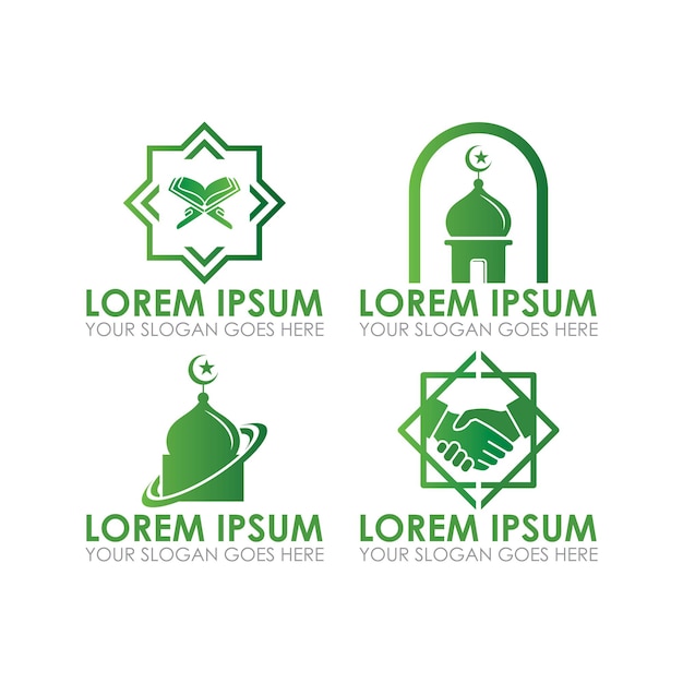 een set ramadan-logo's