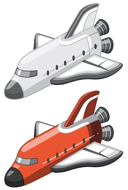 Een set spaceshuttle