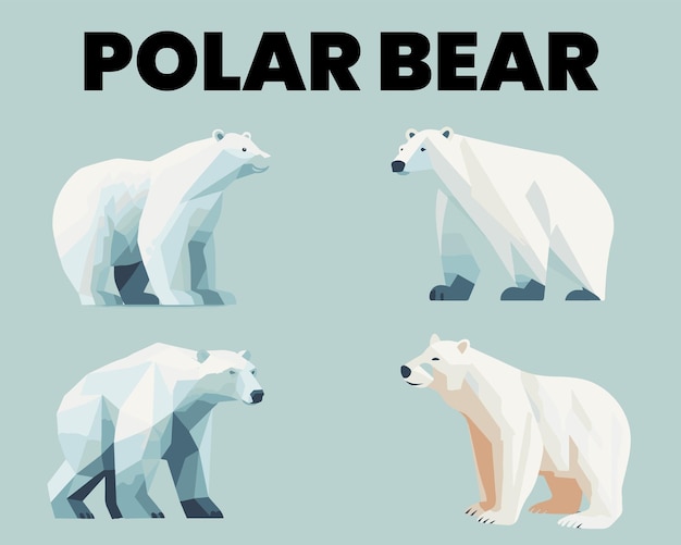 Vector een set van beer platte vectorillustratie