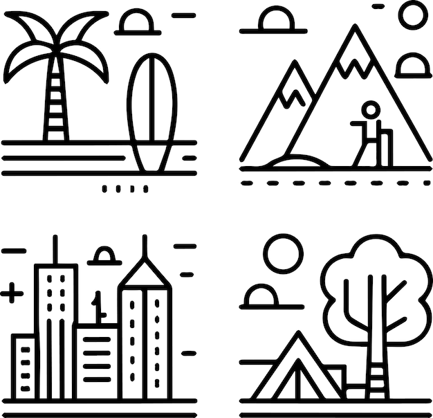 een set van locatie vector icoon punt illustratie teken