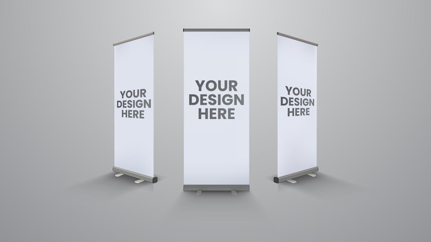 Een set verticale banners voor uw ontwerp hier