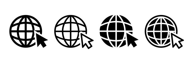 Een set webicons of klik om naar de website te gaan