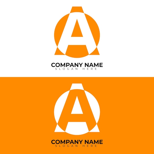 Een sjabloon voor het ontwerpen van een alfabetlogo