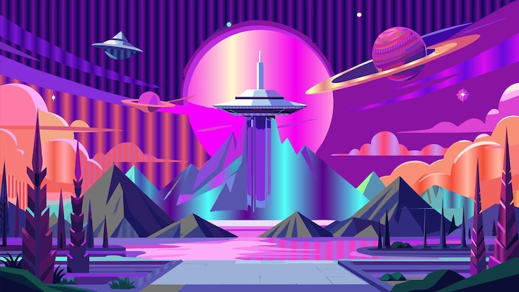 Vector een stel vlinders met paarse en roze kleuren