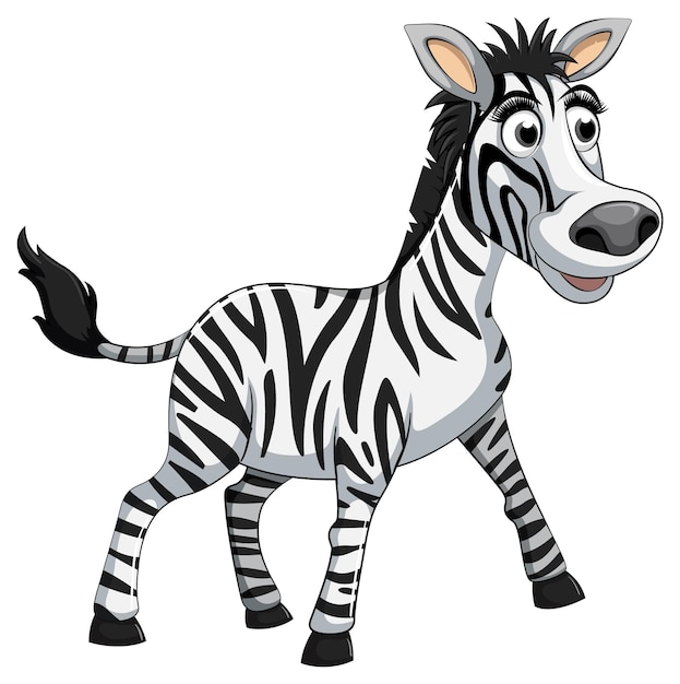 Een stripfiguur van een zebra