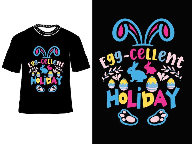 Vector een t - shirt met de tekst 'egg - cervol holiday' erop