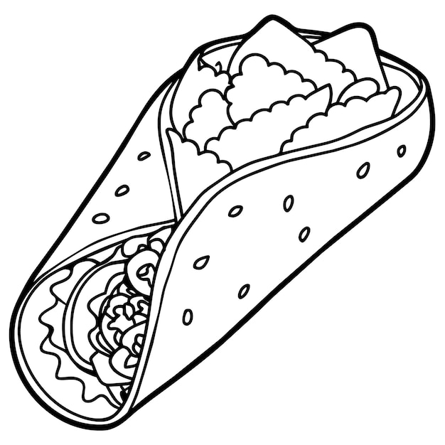 een tekening van een ijs sandwich met een afbeelding van een aardbei erop