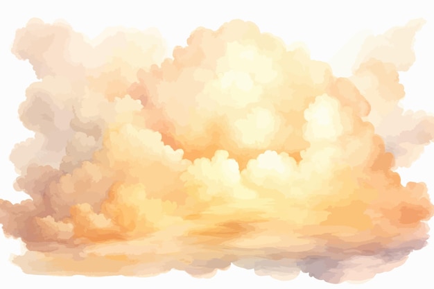 Vector een tekening van een wolk met het woordwolk erop