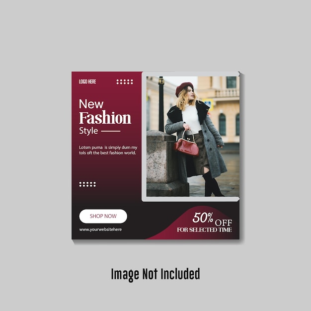 Een tijdschriftadvertentie voor een nieuwe modestijl.