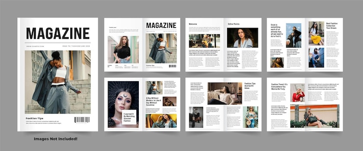 Vector een tijdschriftontwerp