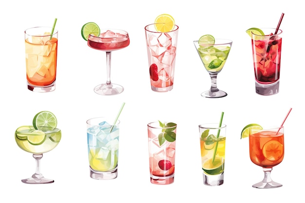 Een verzameling cocktails uit New York.