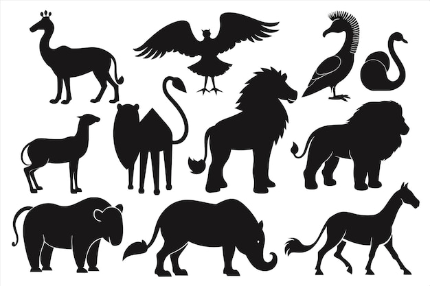 een verzameling dieren, waaronder een leeuw en een leeuw