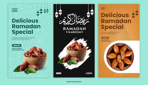 Een verzameling ramadan etenswaren