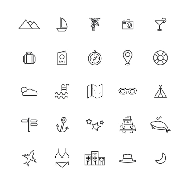 een verzameling van verschillende iconen