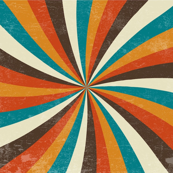 Vector een vintage kleurrijk abstract patroon volledig gevectoriseerd