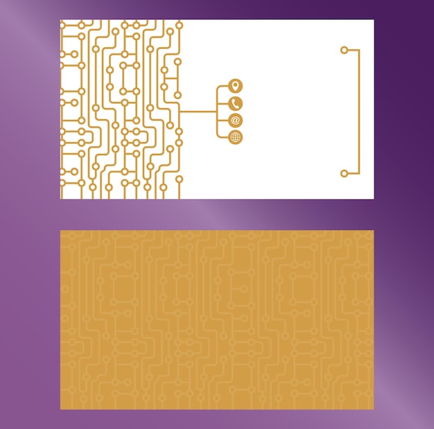 Een visitekaartje Ontwerpsjabloon voor dubbelzijdig visitekaartjes Zakelijke en individuele stijl